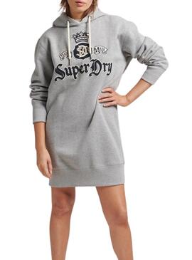 Vestito Superdry  Pride In Craft Hooded Donna Grigio