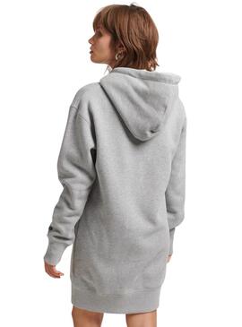 Vestito Superdry  Pride In Craft Hooded Donna Grigio