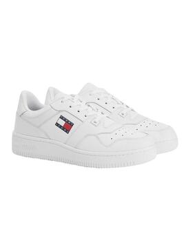 Sneakers Tommy Jeans Retro Cestello Uomo Bianco