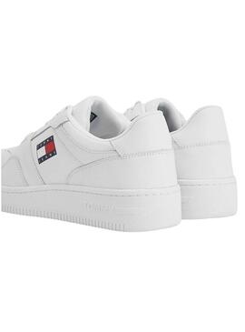 Sneakers Tommy Jeans Retro Cestello Uomo Bianco