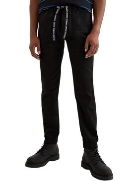 Pantaloni Tommy Jeans Scanton Soft Uomo Nero