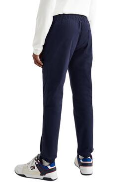 Pantaloni Tommy Jeans Scanton Soft Uomo Blu Navy