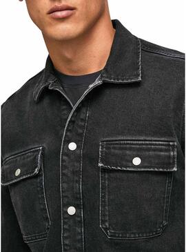 Giubbotto Pepe Jeans Weston Uomo Nero Denim