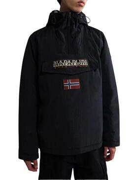 Giacca Anorak Napapijri Rainforesta Uomo Nero