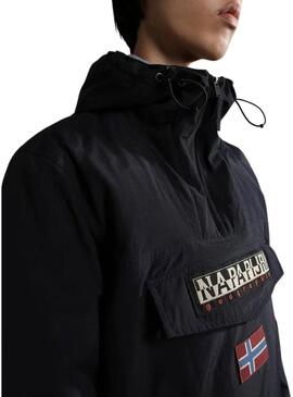 Giacca Anorak Napapijri Rainforesta Uomo Nero