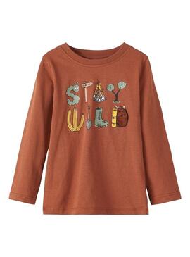 T-Shirt Name It Orla per Bambino Rosso