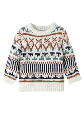 Pullover Name It Opale per Bambino Bianco