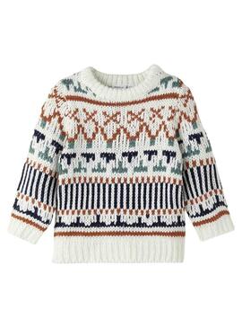 Pullover Name It Opale per Bambino Bianco