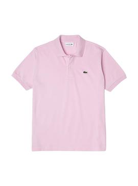 Polo Lacoste Classic Fit per Uomo Rosa chiaro