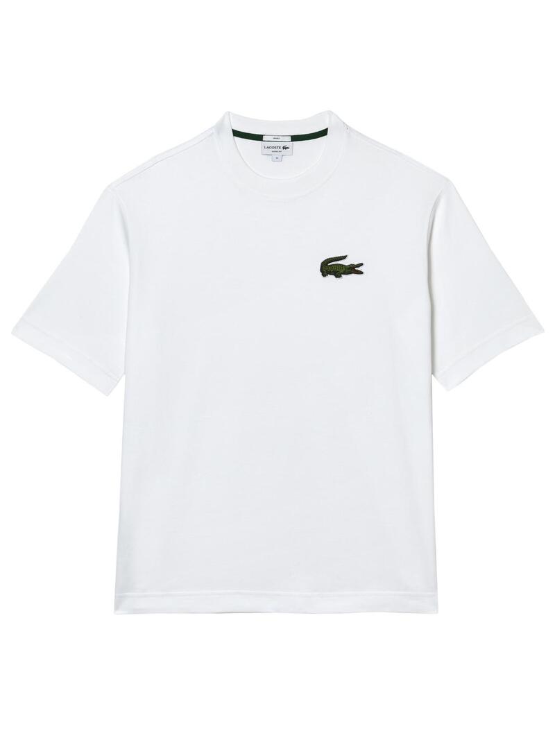 T-Shirt Lacoste Loose Fit Uomo e Donna Bianco