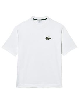 T-Shirt Lacoste Loose Fit Uomo e Donna Bianco