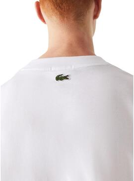 T-Shirt Lacoste Loose Fit Uomo e Donna Bianco