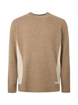 Pullover Pepe Jeans Monroi Beige per Uomo