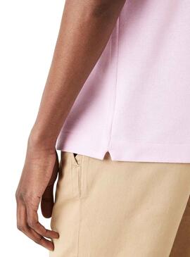 Polo Lacoste Classic Fit per Uomo Rosa chiaro