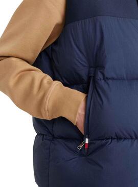 Gilet Tommy Hilfiger High Loft Uomo Blu Navy