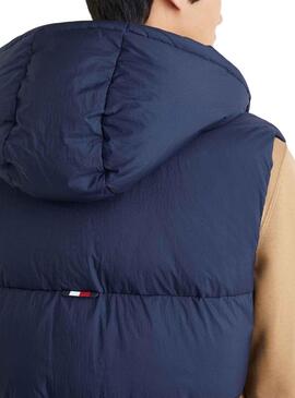 Gilet Tommy Hilfiger High Loft Uomo Blu Navy