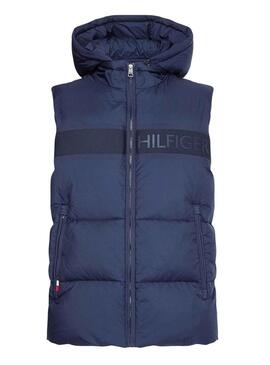 Gilet Tommy Hilfiger High Loft Uomo Blu Navy