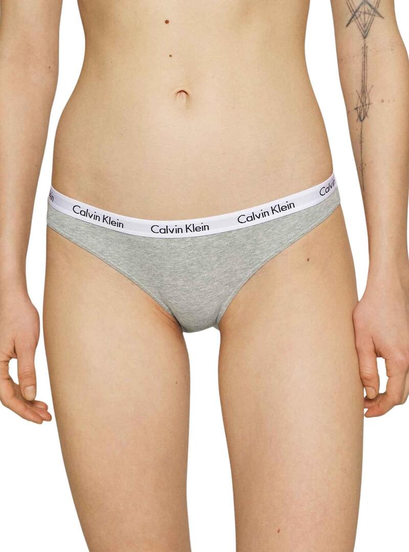 Pack 3 Braguitas Calvin Klein Donna Multicolor