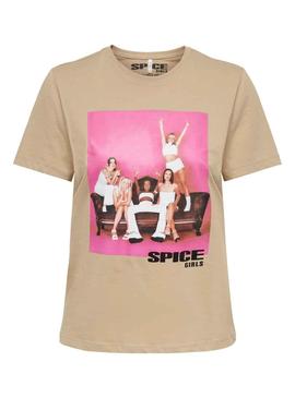T-Shirt Only Spice Girls per Donna Camel
