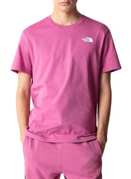 T-Shirt The North Face Red Box Rosa per Uomo