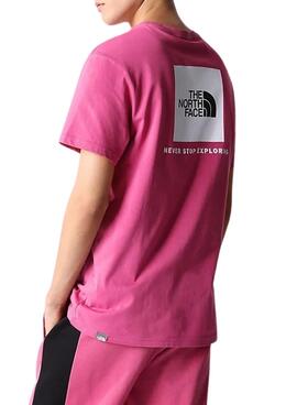 T-Shirt The North Face Red Box Rosa per Uomo