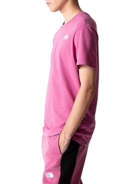 T-Shirt The North Face Red Box Rosa per Uomo