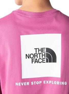 T-Shirt The North Face Red Box Rosa per Uomo