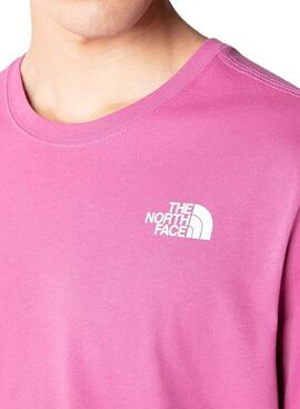 T-Shirt The North Face Red Box Rosa per Uomo
