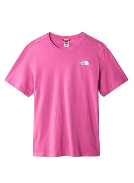 T-Shirt The North Face Red Box Rosa per Uomo