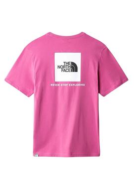 T-Shirt The North Face Red Box Rosa per Uomo