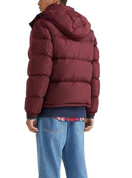 Giacca Tommy Jeans Alaska per Uomo Bordeaux