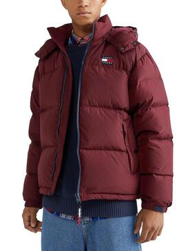 Giacca Tommy Jeans Alaska per Uomo Bordeaux
