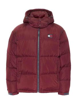 Giacca Tommy Jeans Alaska per Uomo Bordeaux