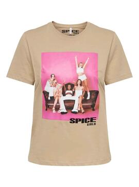 T-Shirt Only Spice Girls per Donna Camel