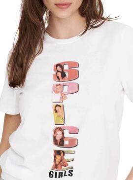 T-Shirt Only Spice Girls per Donna Bianco