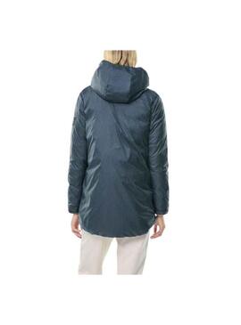 Giacca Ecoalf Nero Reversible per Donna Grigio