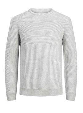 Pullover Jack & Jones Power per Uomo Grigio