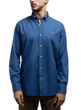 Camicia Klout Piqué Ultramar per Uomo Blu Navy