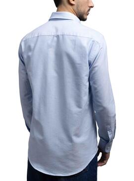 Camicia Klout Oxford Azzurro per Uomo