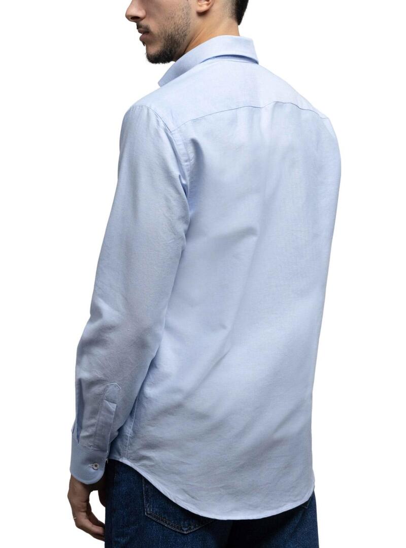 Camicia Klout Oxford Azzurro per Uomo