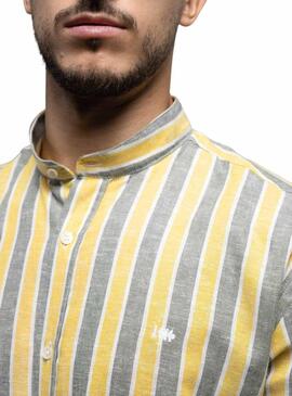 Camicia Klout Alborada Strisce per Uomo Giallo