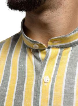 Camicia Klout Alborada Strisce per Uomo Giallo