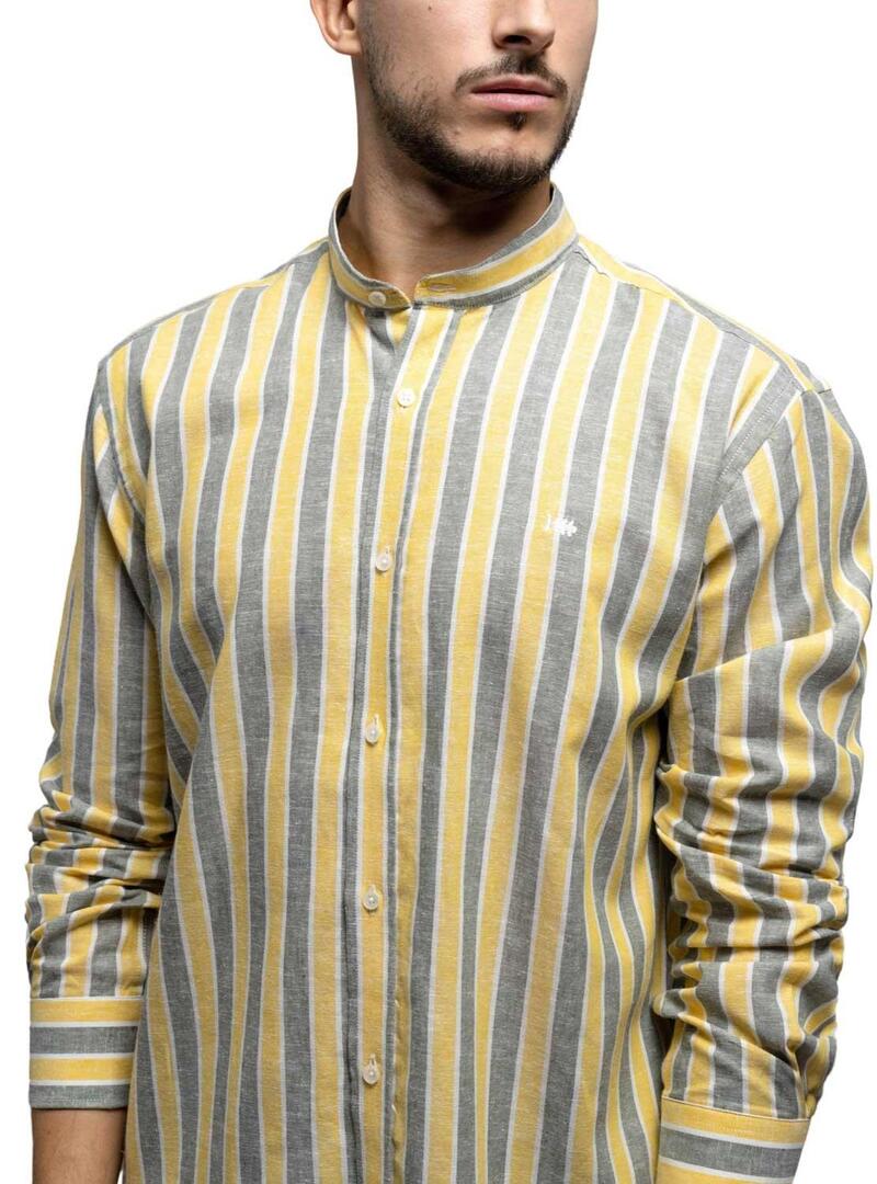 Camicia Klout Alborada Strisce per Uomo Giallo