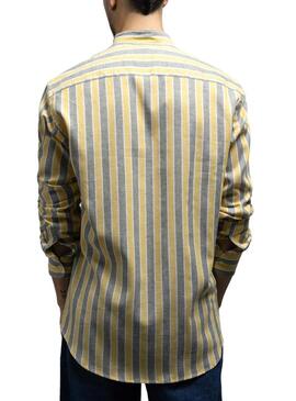 Camicia Klout Alborada Strisce per Uomo Giallo