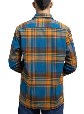 Overshirt Klout Highland Quadri Uomo Blu