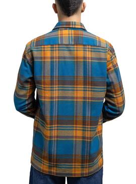 Overshirt Klout Highland Quadri Uomo Blu