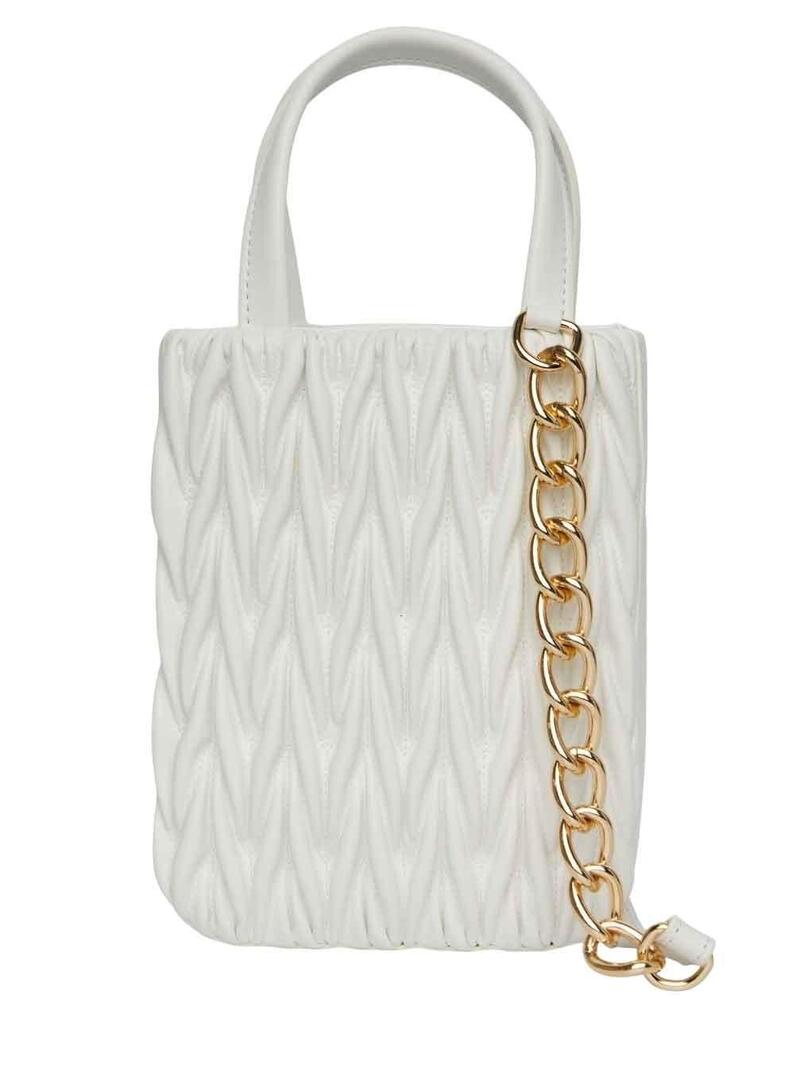 Borsa Pieces Abelina Daily per Donna Bianco