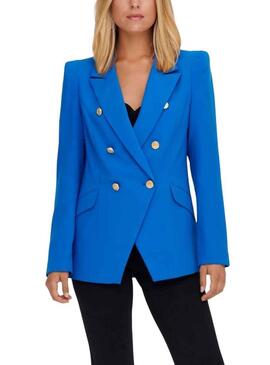 Blazer Only Gry Botones per Donna Blu Eléctrico