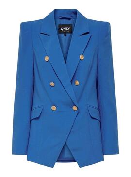 Blazer Only Gry Botones per Donna Blu Eléctrico