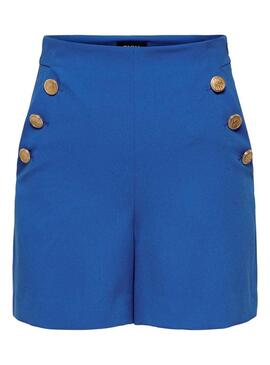 Shorts Only Gry Bottoni per Donna Blu Electric